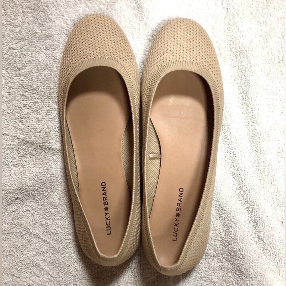 Lucky Brand Cream Flats